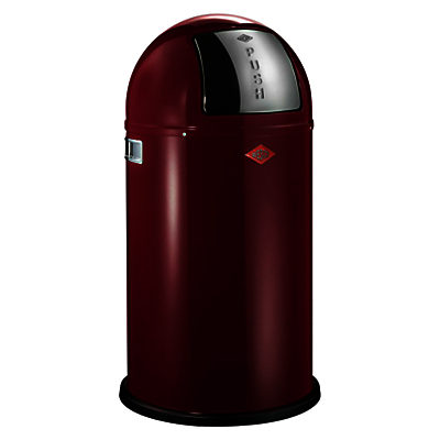 Wesco Pushboy Bin, 50L Red